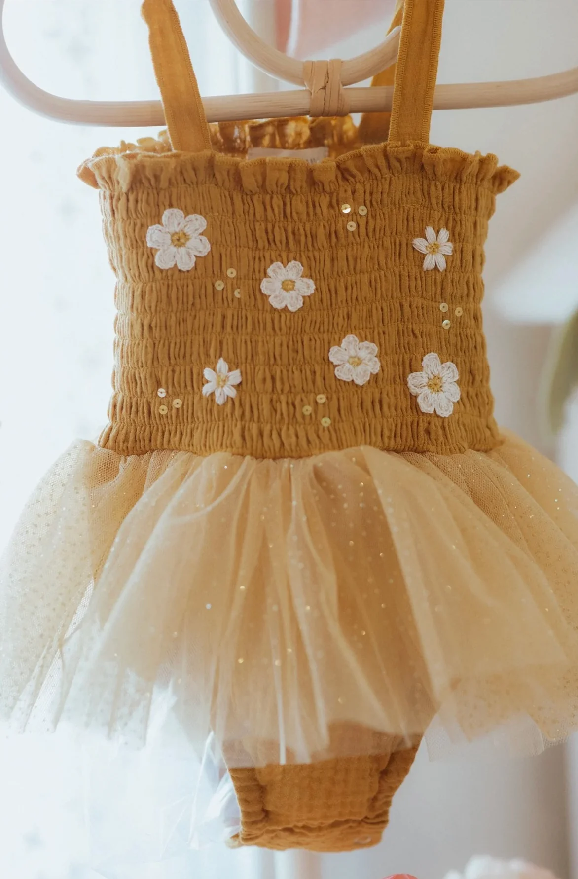 Boho Daisies Tutu - Mustard
