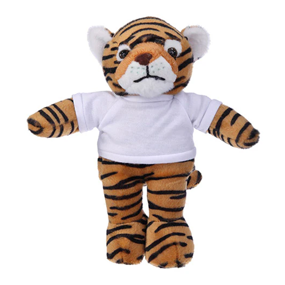 Soft Plush Tiger with Tee 8inch