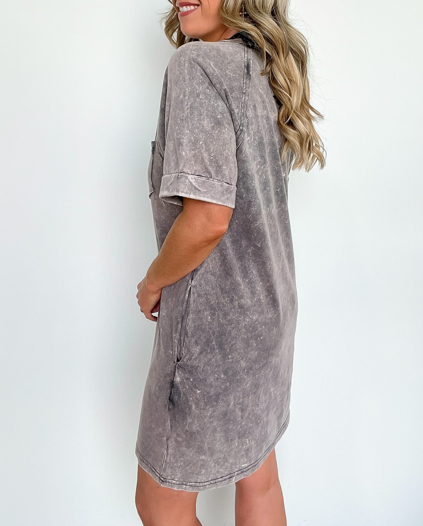 Short Sleeve Pocket T-Shirt Dress