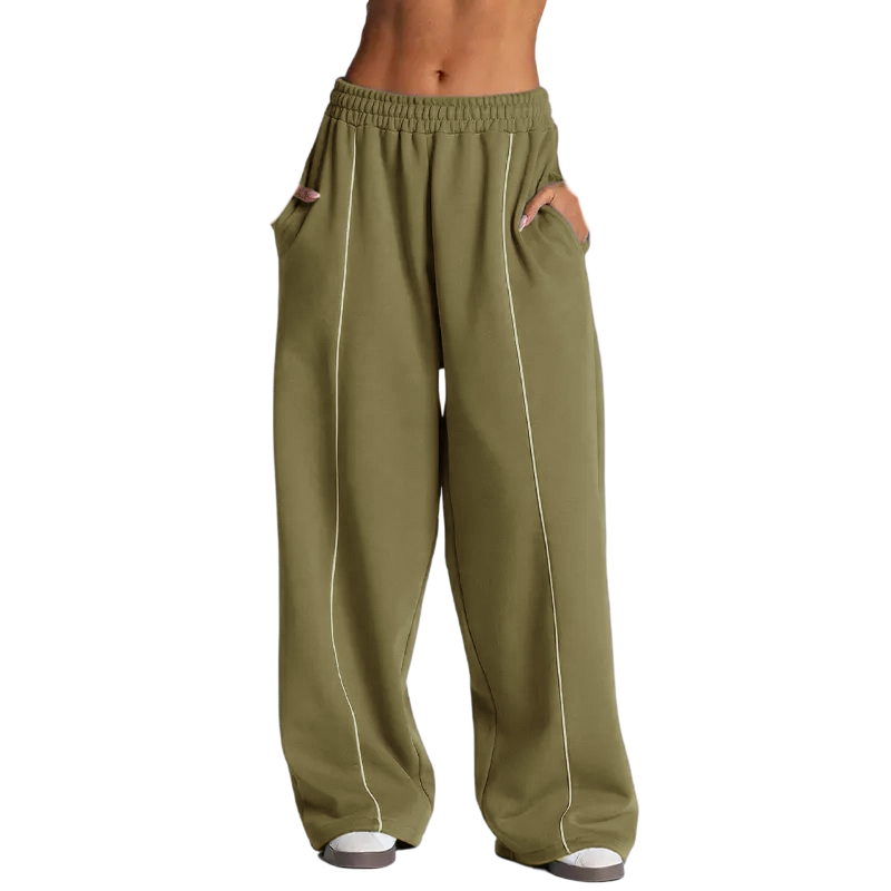 Women’s High-Waist Wide Leg Yoga Pants with Pockets