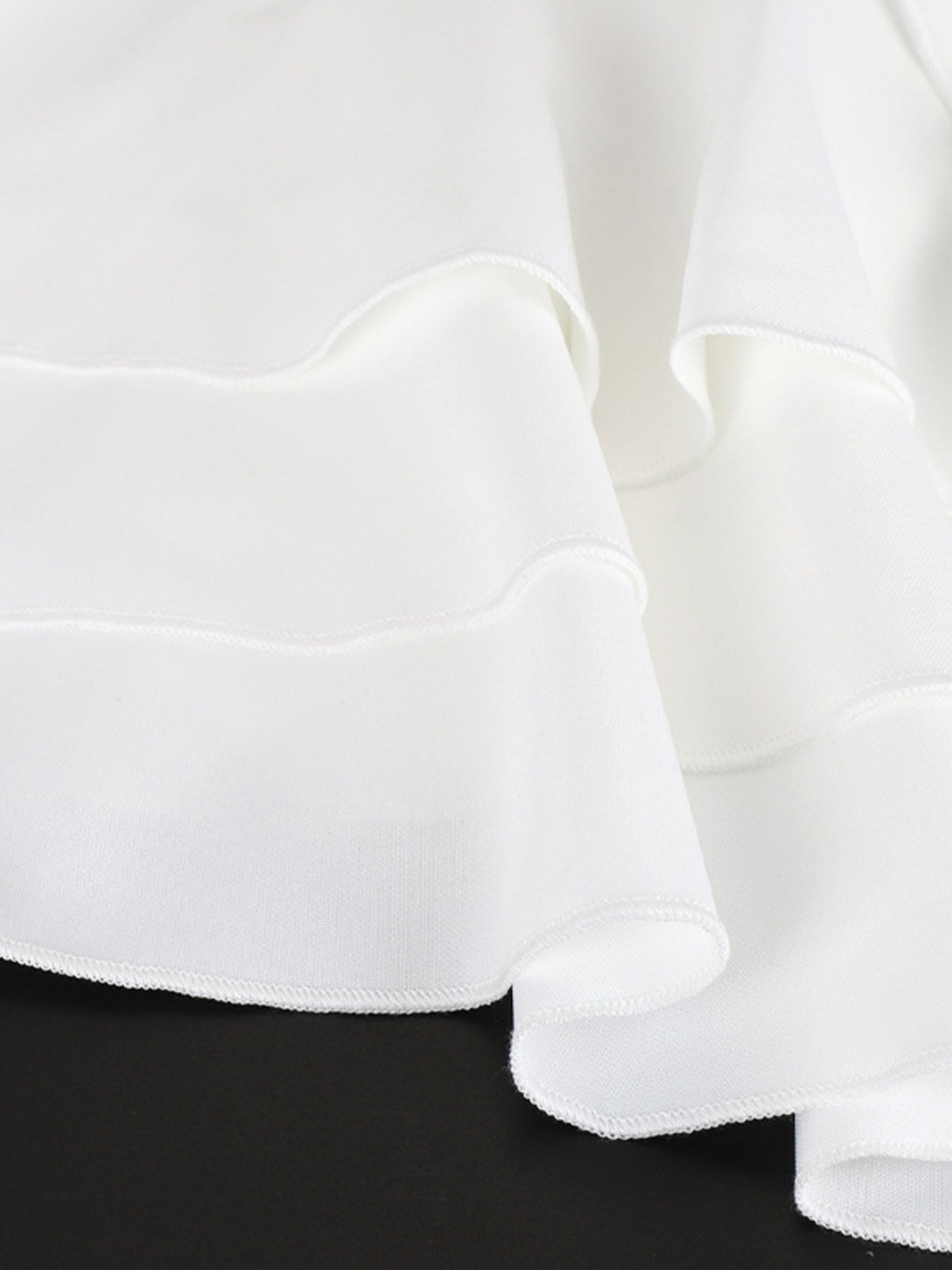 Layered Ruffled Hem Mini Dress