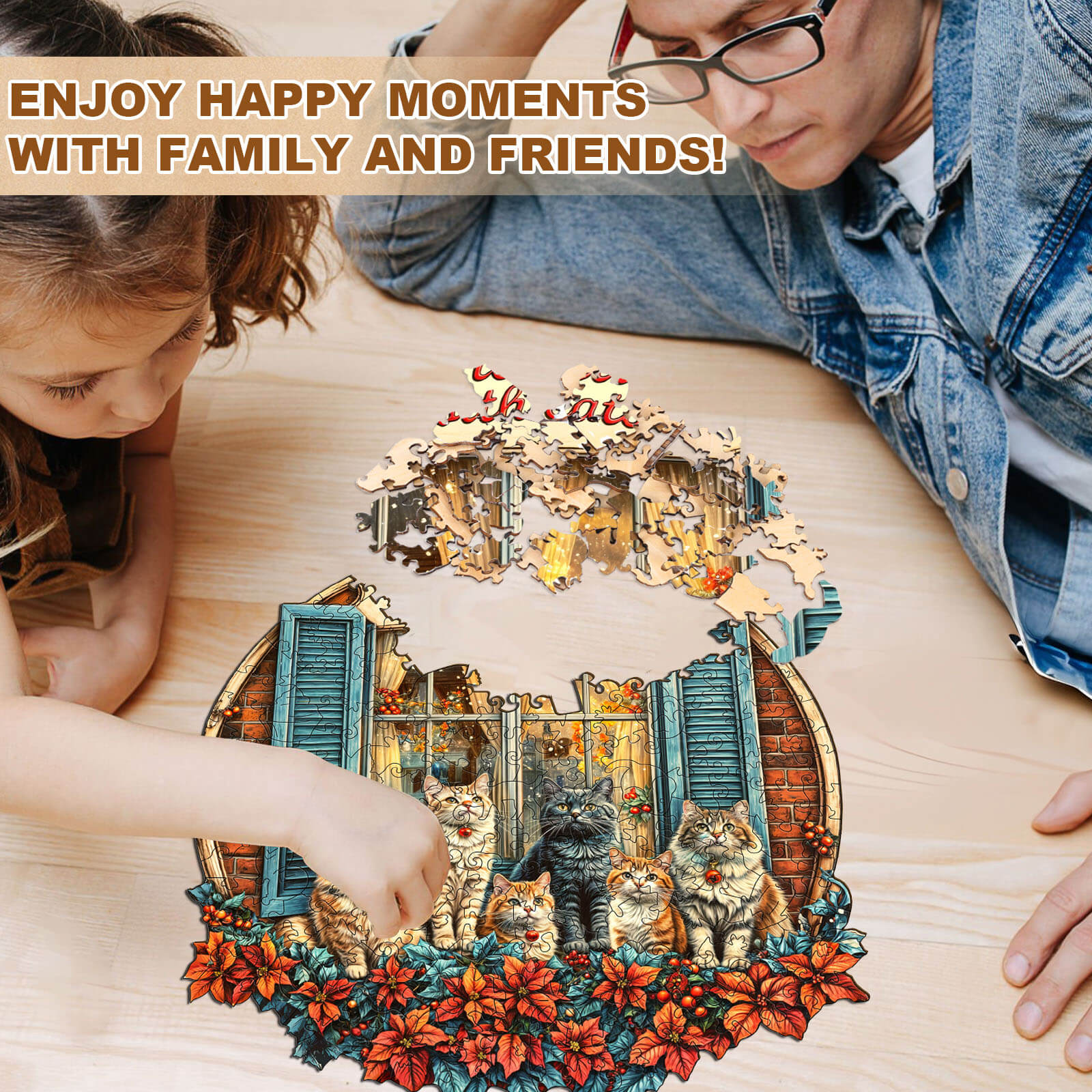 Serenade of Cats Wooden Jigsaw Puzzle