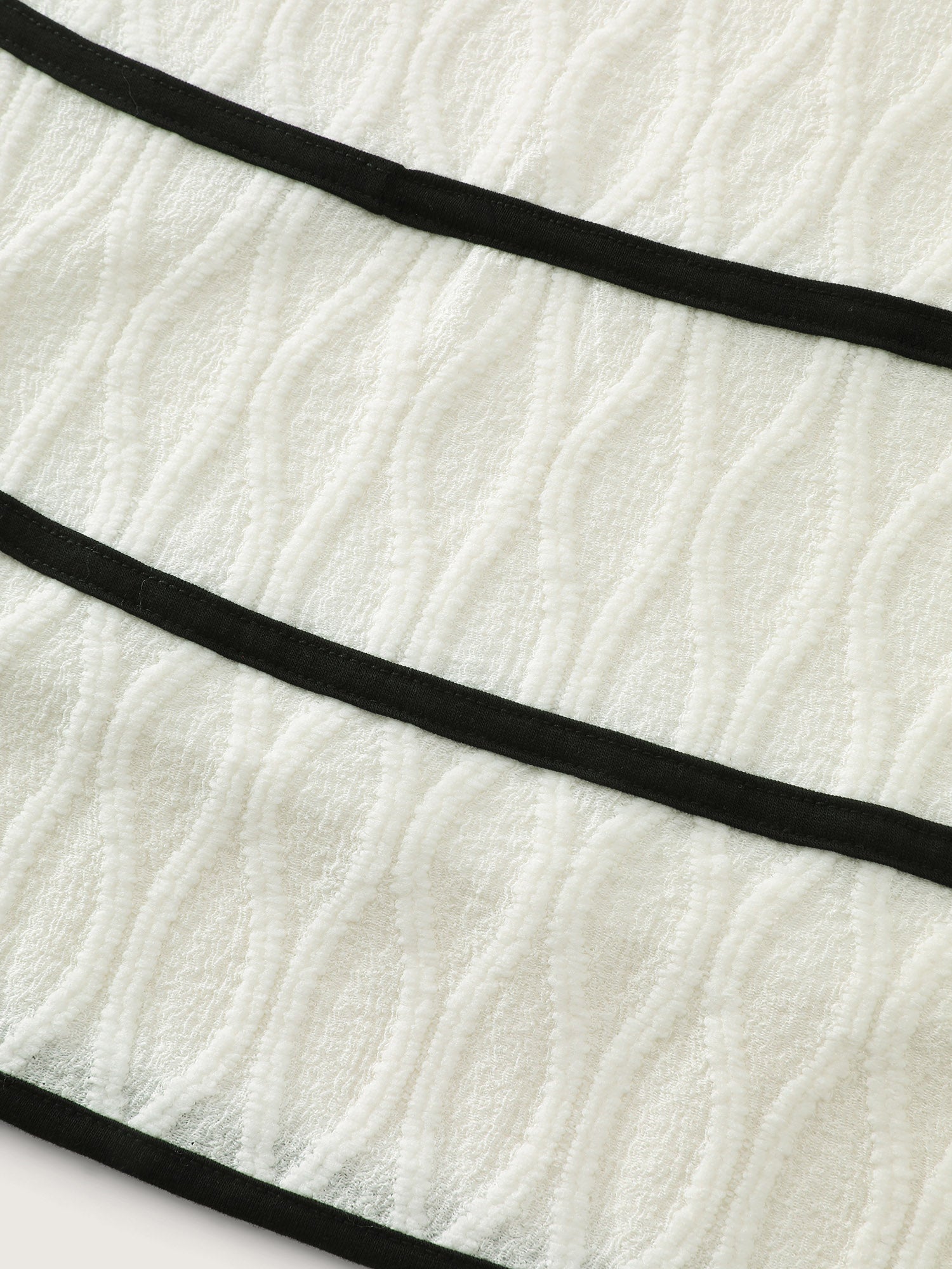 Stretchy Color Contrast Edge Mini Dress