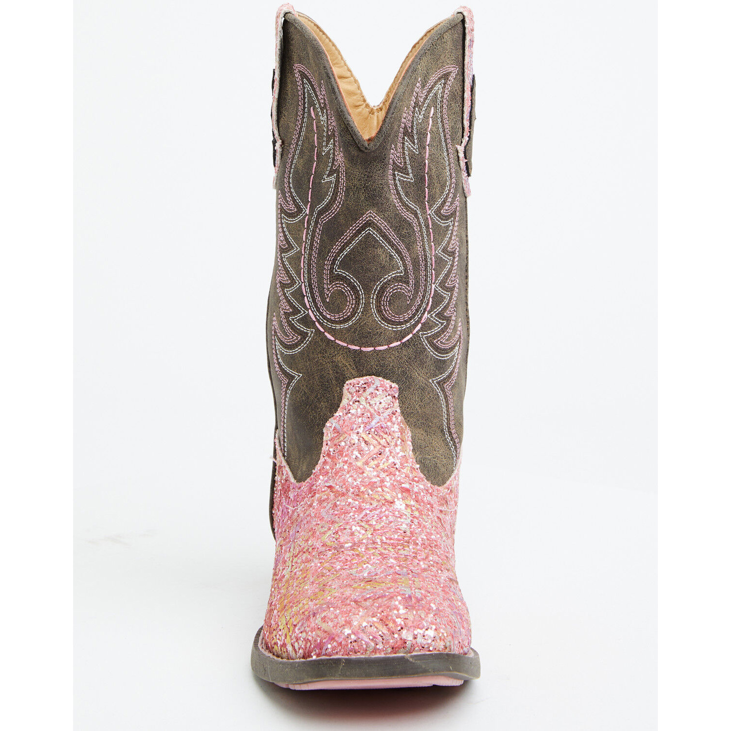 Girls' Glitter Southwest Western Boots - Square Toe