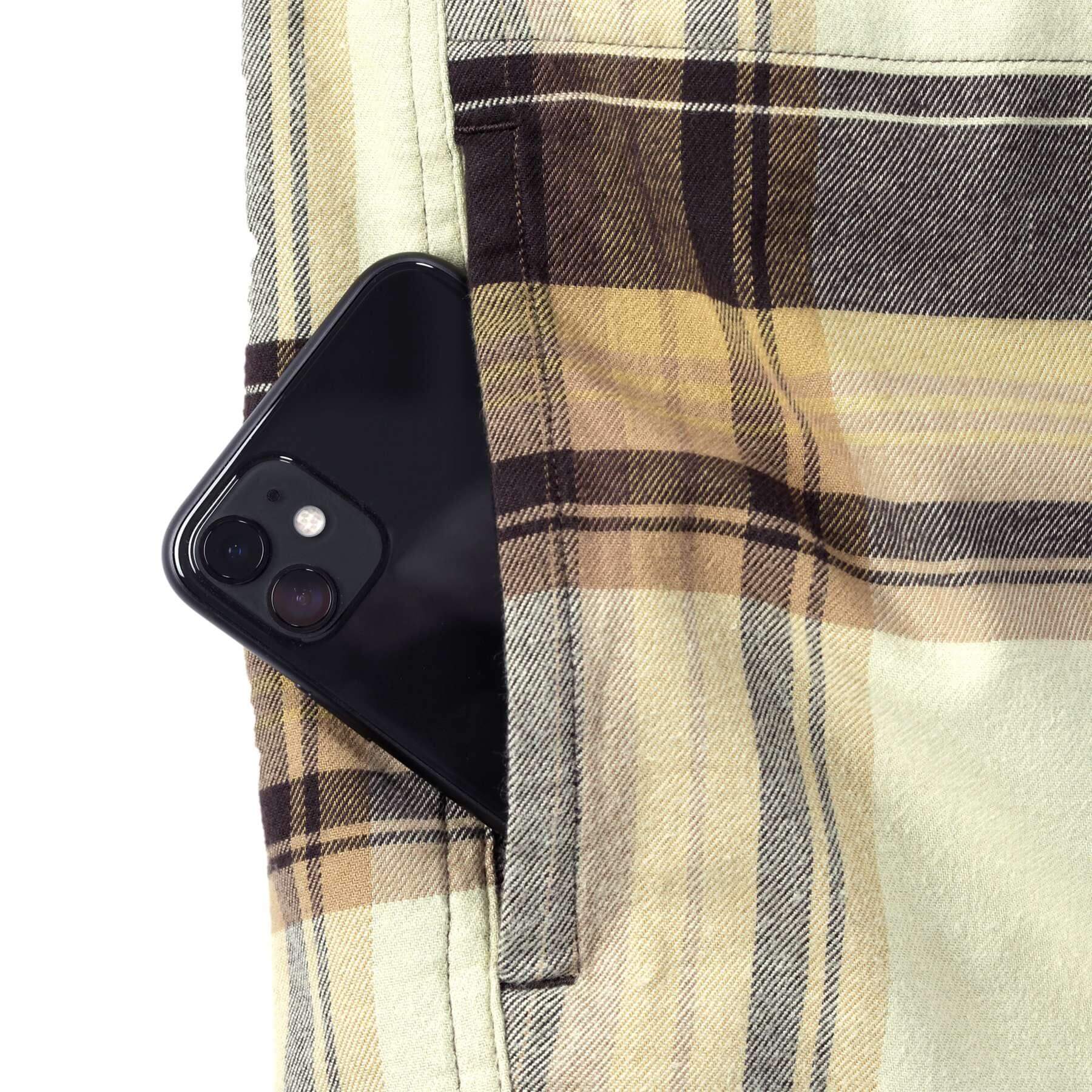 CHT Flannel Sherpa-Lined Relaxed Fit Shirt Jacket 105938