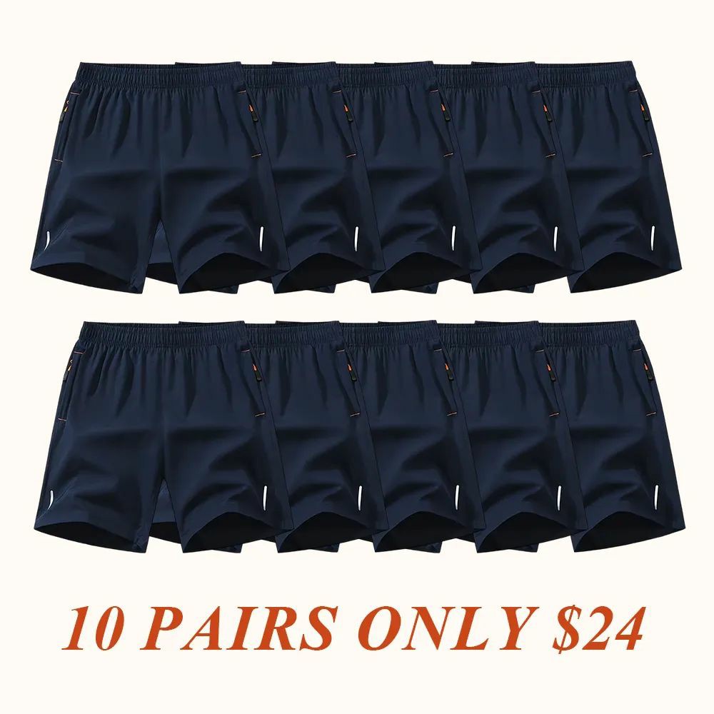 Men's 10-Pack Quick-Dry Athletic Shorts