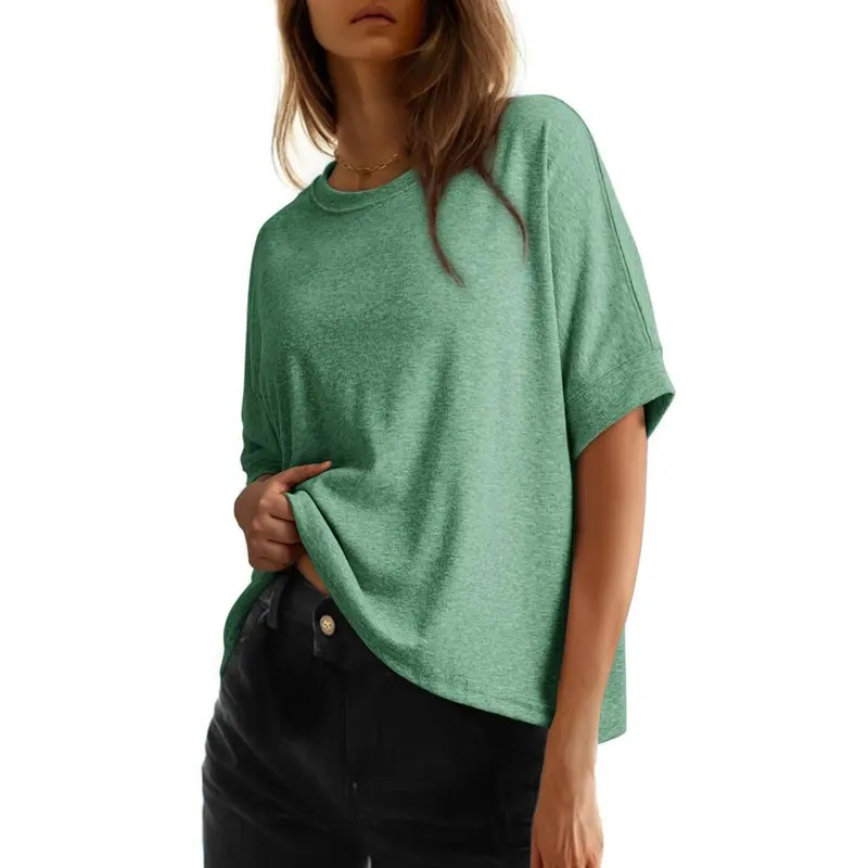 Women's Tops for Women 2026 Loose Oversized Basic Tee Comfortable Soft Fabric Flattering Fit