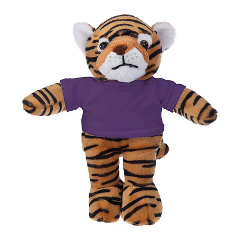 Soft Plush Tiger with Tee 8inch