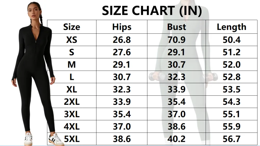 Women's All-Season Zip Sports Yoga Jumpsuit