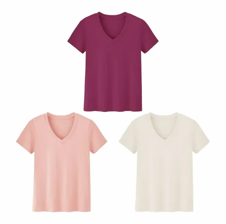 Women's Plus Size V-Neck T-Shirts –Casual Summer Tops