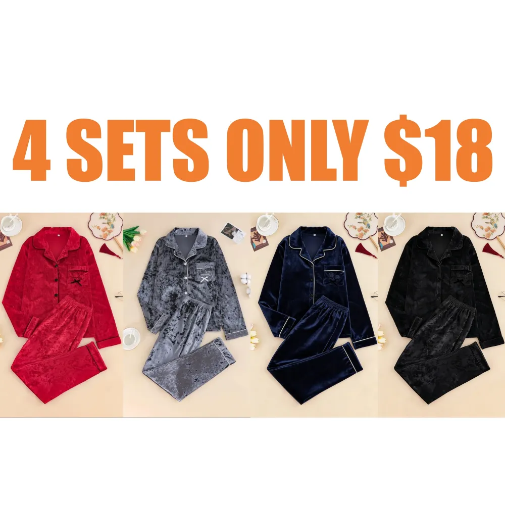 Women's Elegant Winter Pajama Set