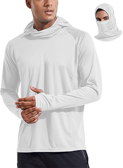 Men's UPF 50+ Sun Hoodie with Face Mask & Neck Gaiter