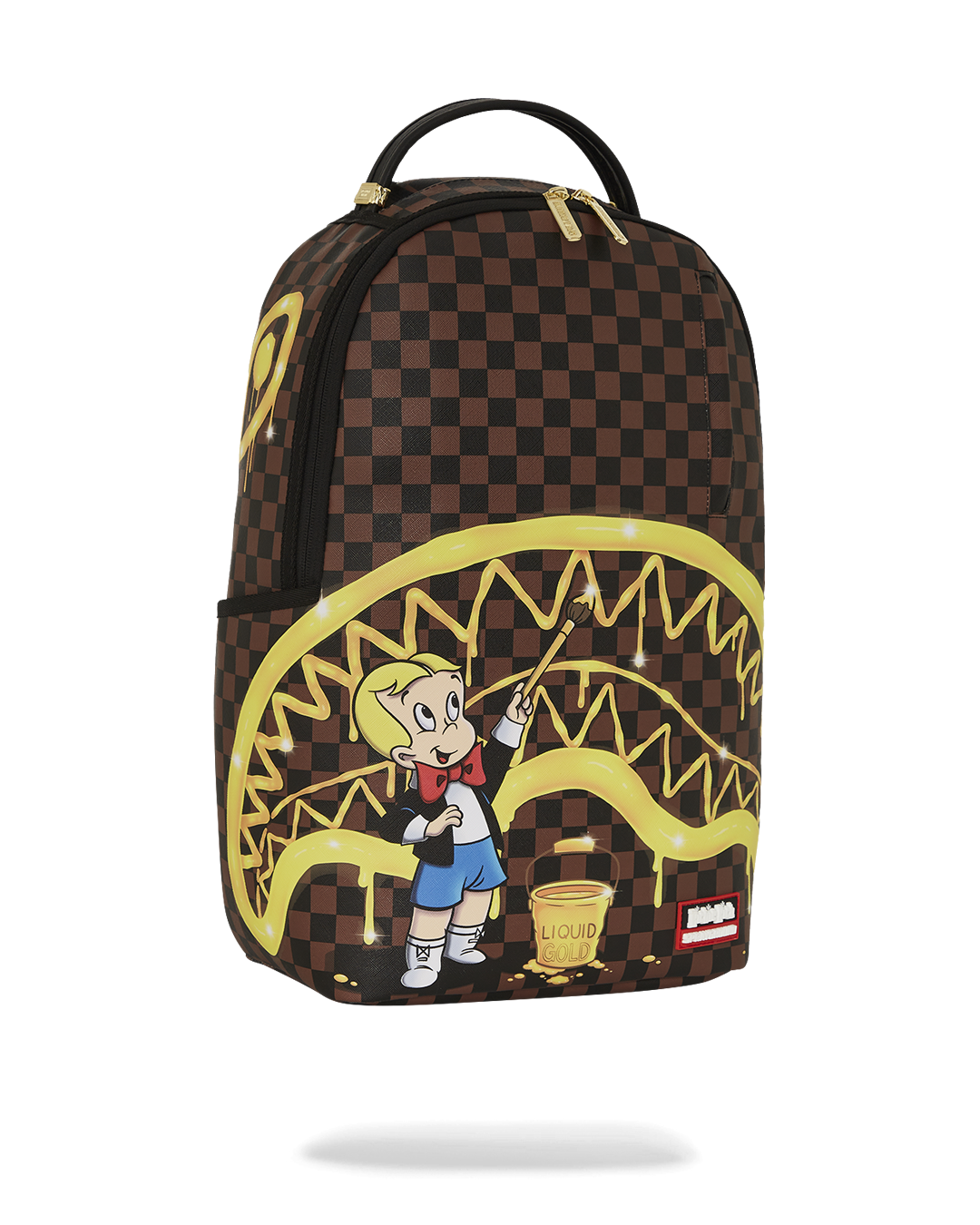 RICHIE RICH PAINT THE SHARK GOLD BACKPACK