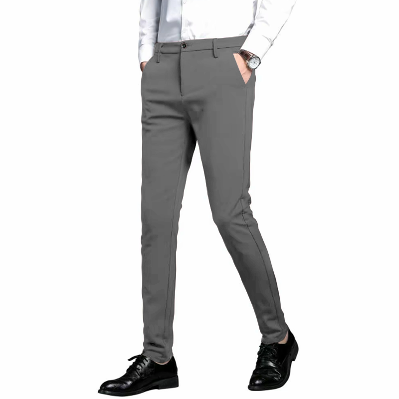 Men’s Slim Fit Stretch Dress Pants – 7101 Skinny Suit Trousers for Business, Formal & Daily Wear