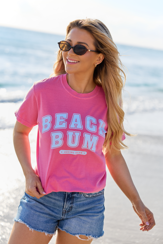 Beach Bum Pink Graphic Tee