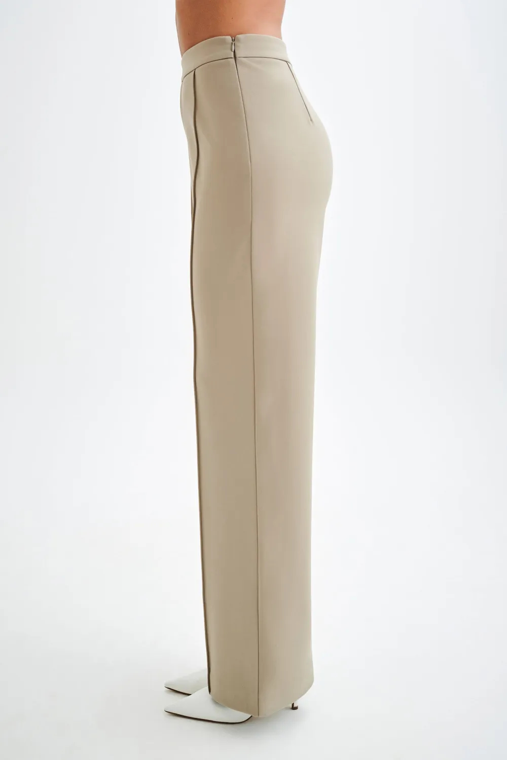 Pleated Wide Straight Leg Pants