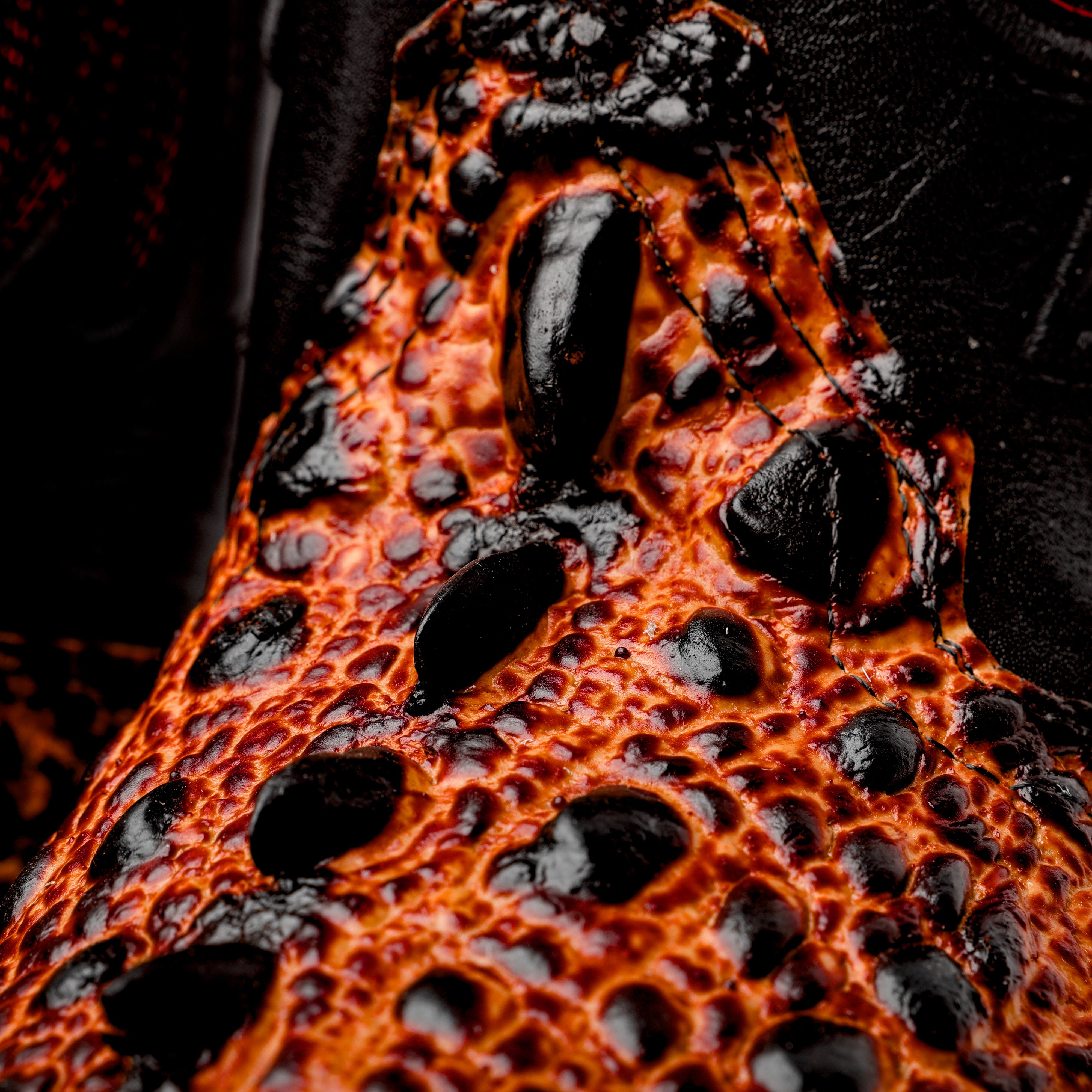 Cognac Snapping Turtle Leather Boots - Square Toe