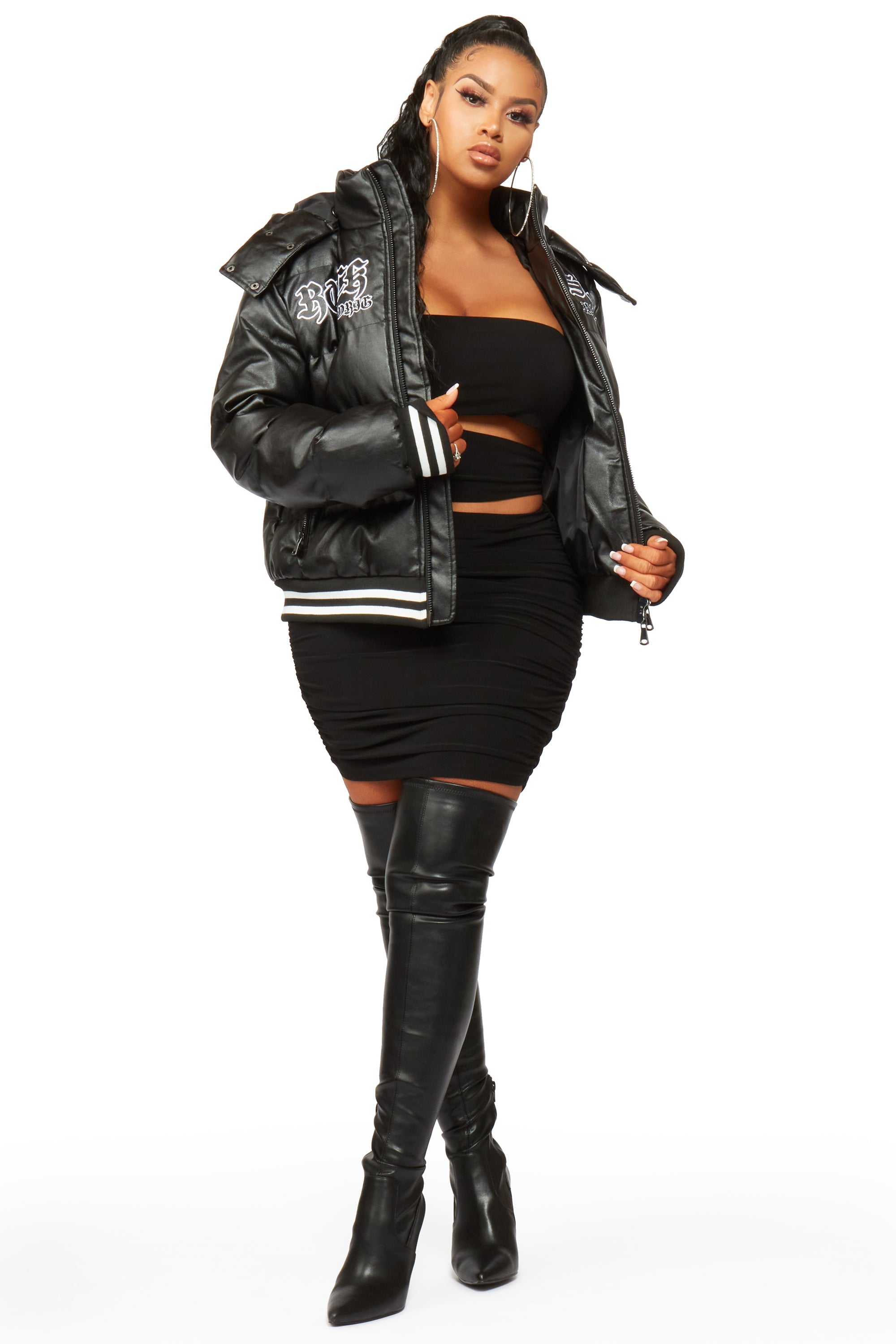 Miss Black Puffer Jacket