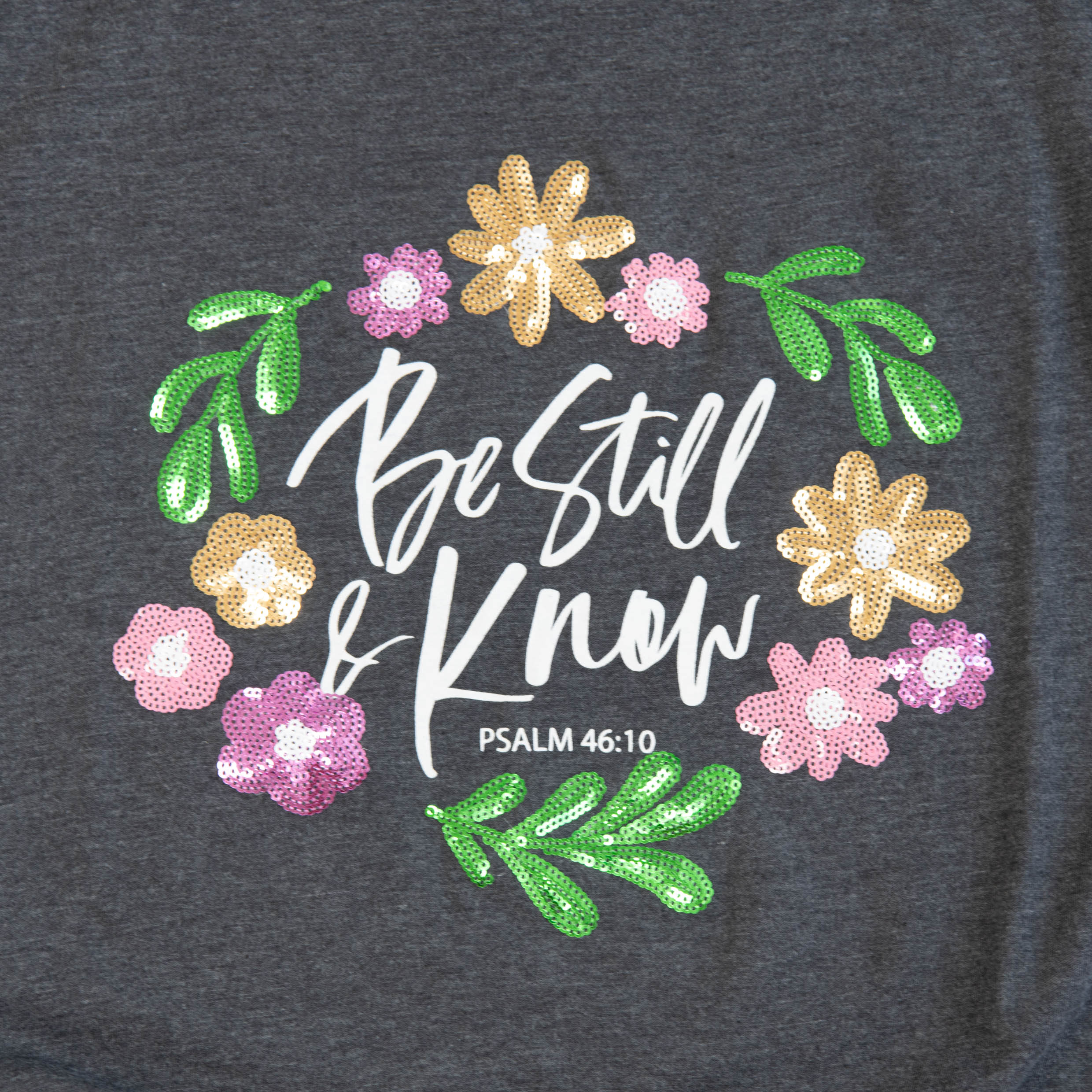 Embellished Be Still Sequin Tee