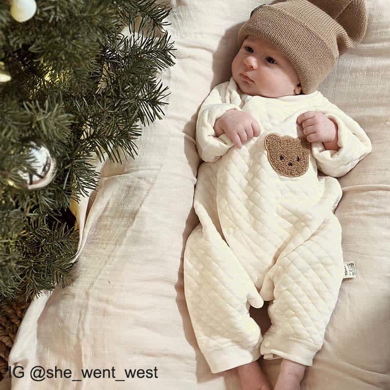 Baby Bear Kimono Crew Neck Romper