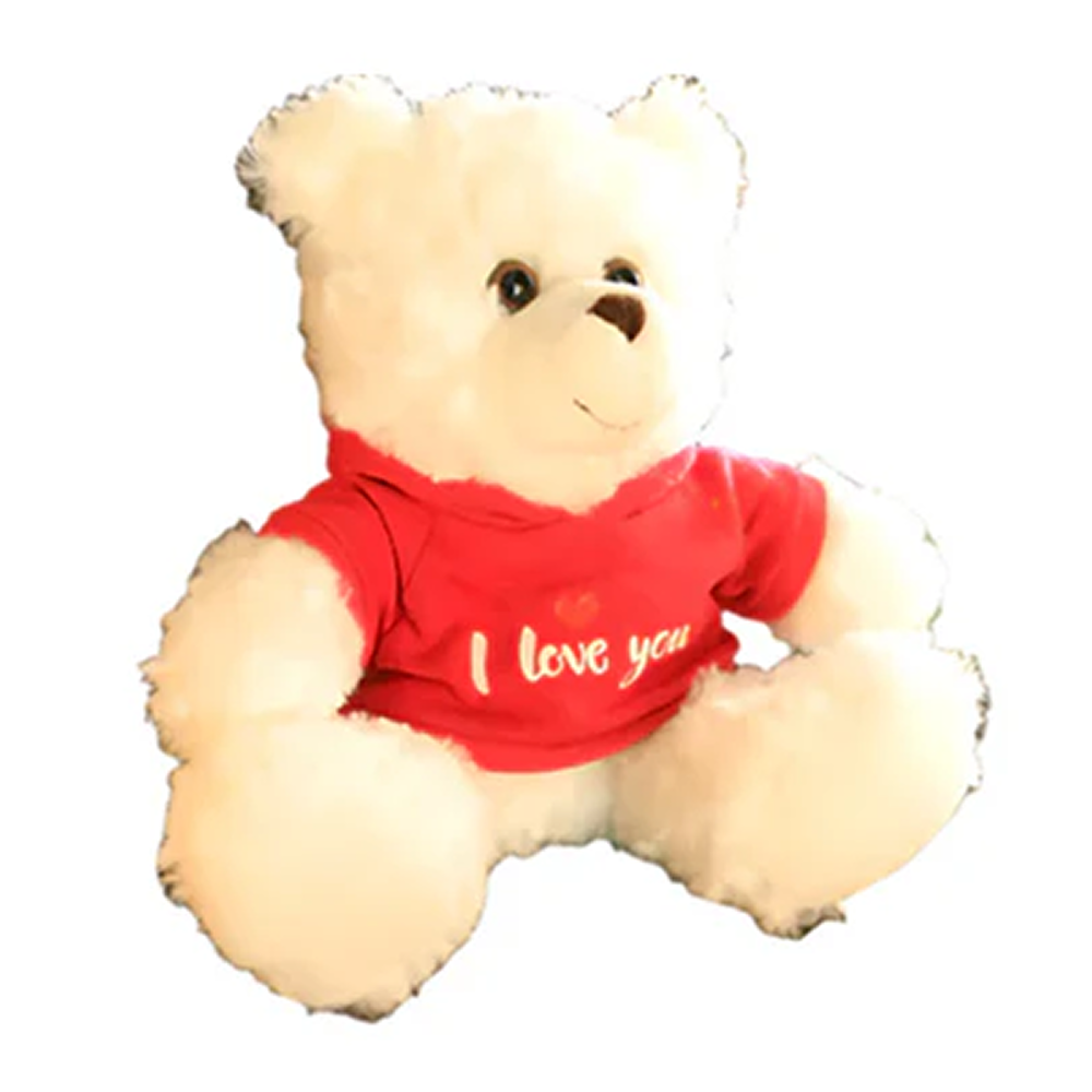 Cream Bear in Red Love Hoodie 11inch