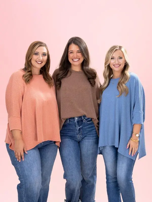 Raised Rib Easy Fit Top