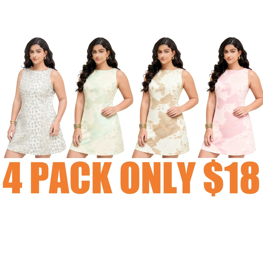 Boat Neck Leopard Print Zipper Mini Dress