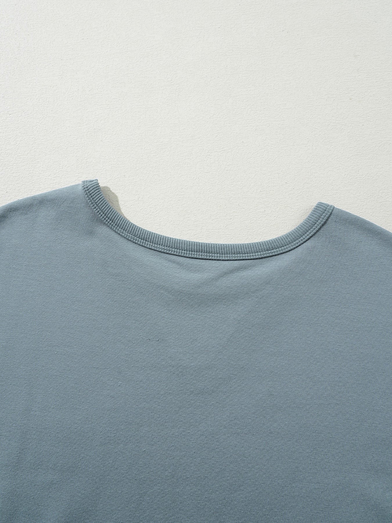 Solid Color Cap Sleeve Drop Waist T Shirt Dress