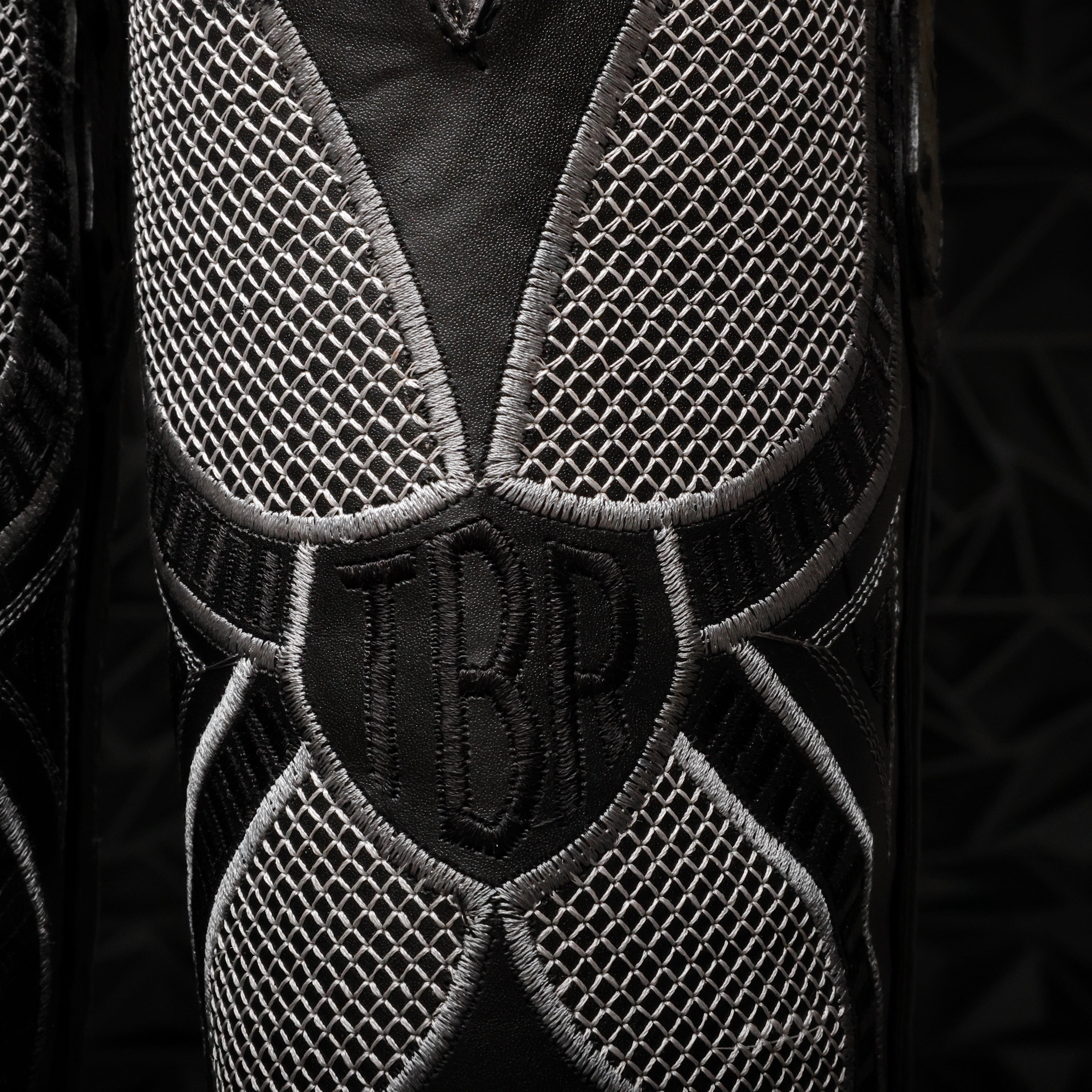 Grey Ostrich Leather Boots - Square Toe