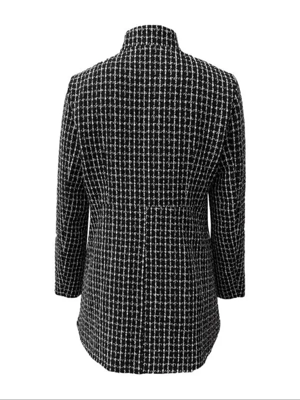 Women's Solid Color Pocket Long Sleeve Open Front Coat