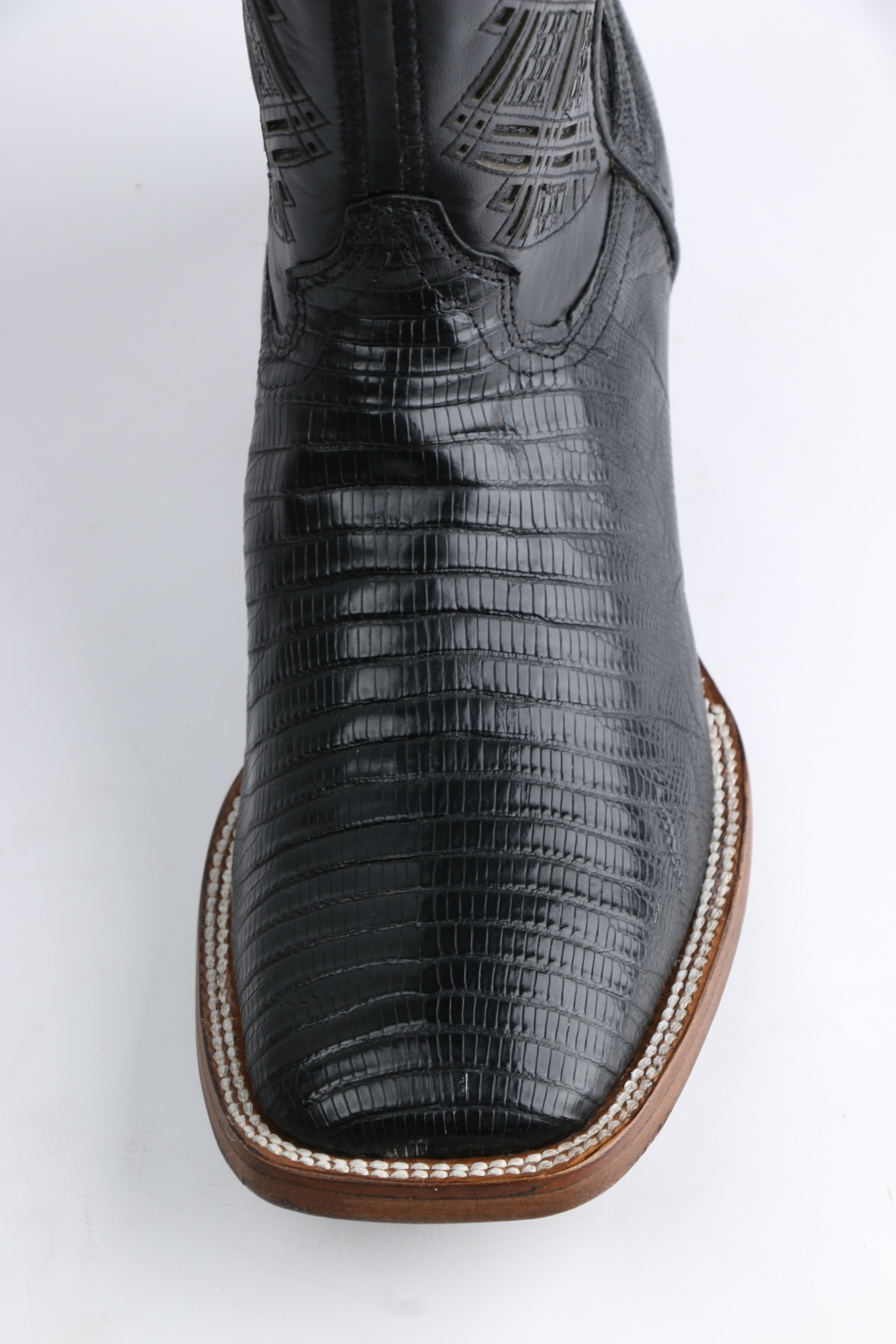 Chero's Premium Exotic Teju Lizard Noir Clearance Sale 70%OFF