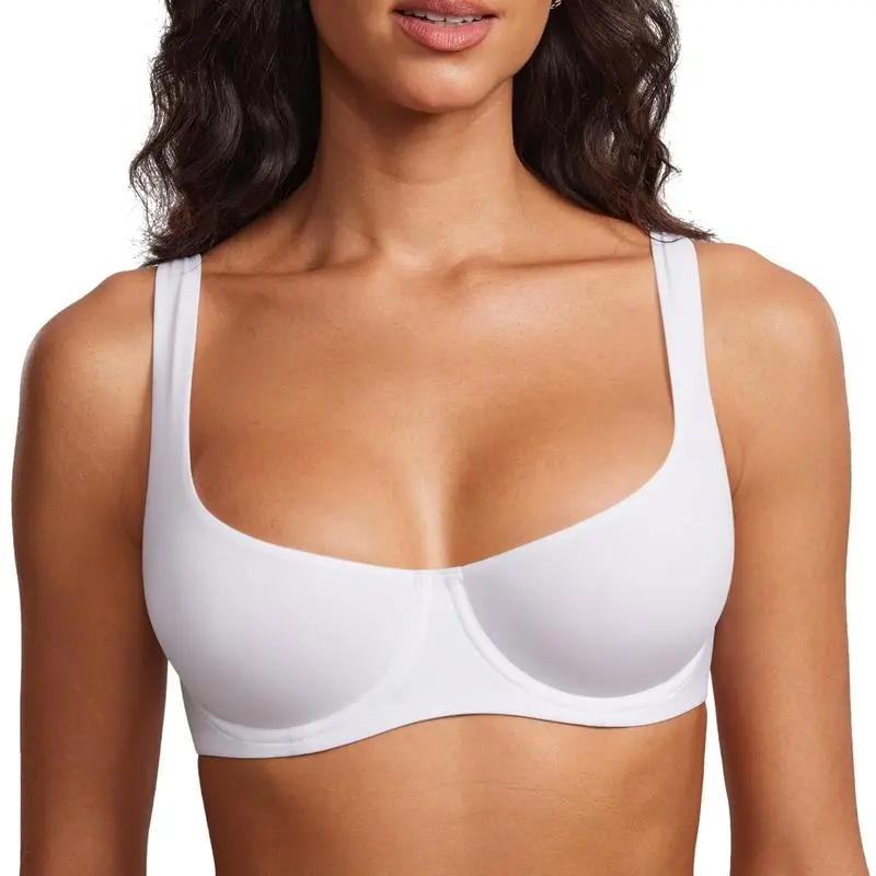 Women's No Padded Underwire Balconette Bra