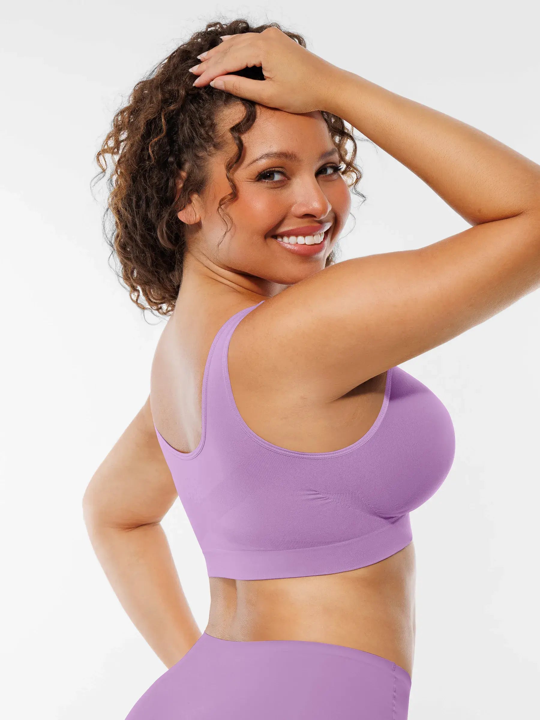 Feelingirl Seamless No Underwire Full Coverage Bra