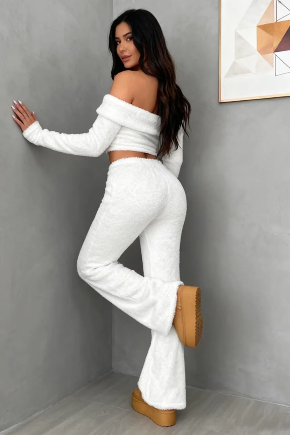 women's soft plush suit sets