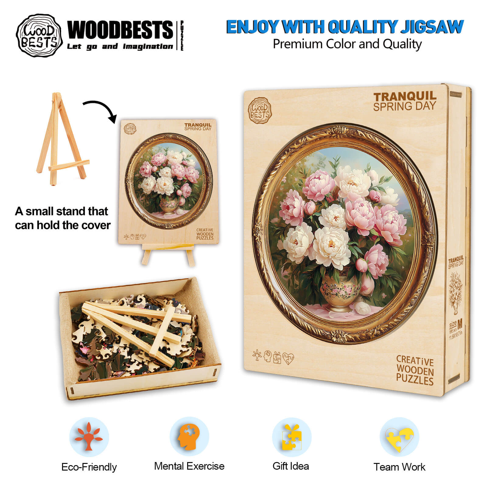 3D Tranquil Spring Day Wooden Jigsaw Puzzle