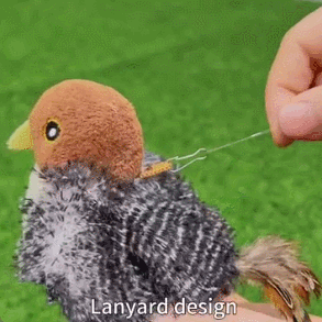 Cat Toys Interactive Electric Flapping Bird with Squeak