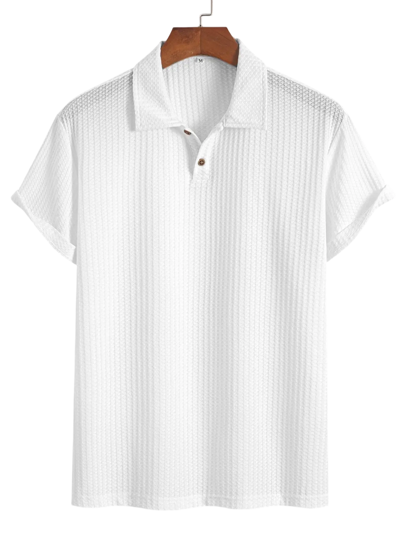 Men's Casual Jacquard Knit Polo Shirt – A Must-Have for Summer