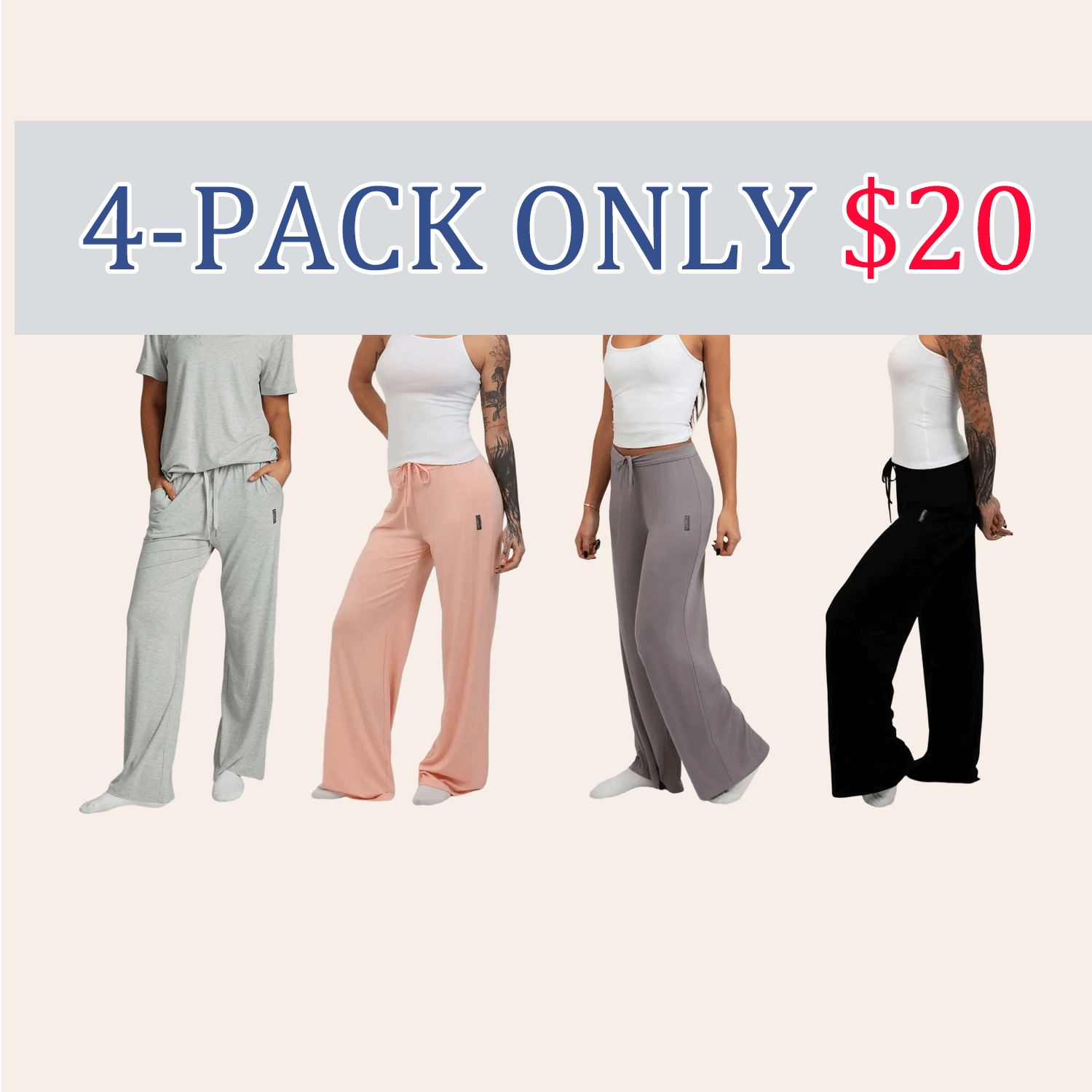 UltraSoft Cloud Lounge Pants – Relaxed Fit Drawstring Comfort