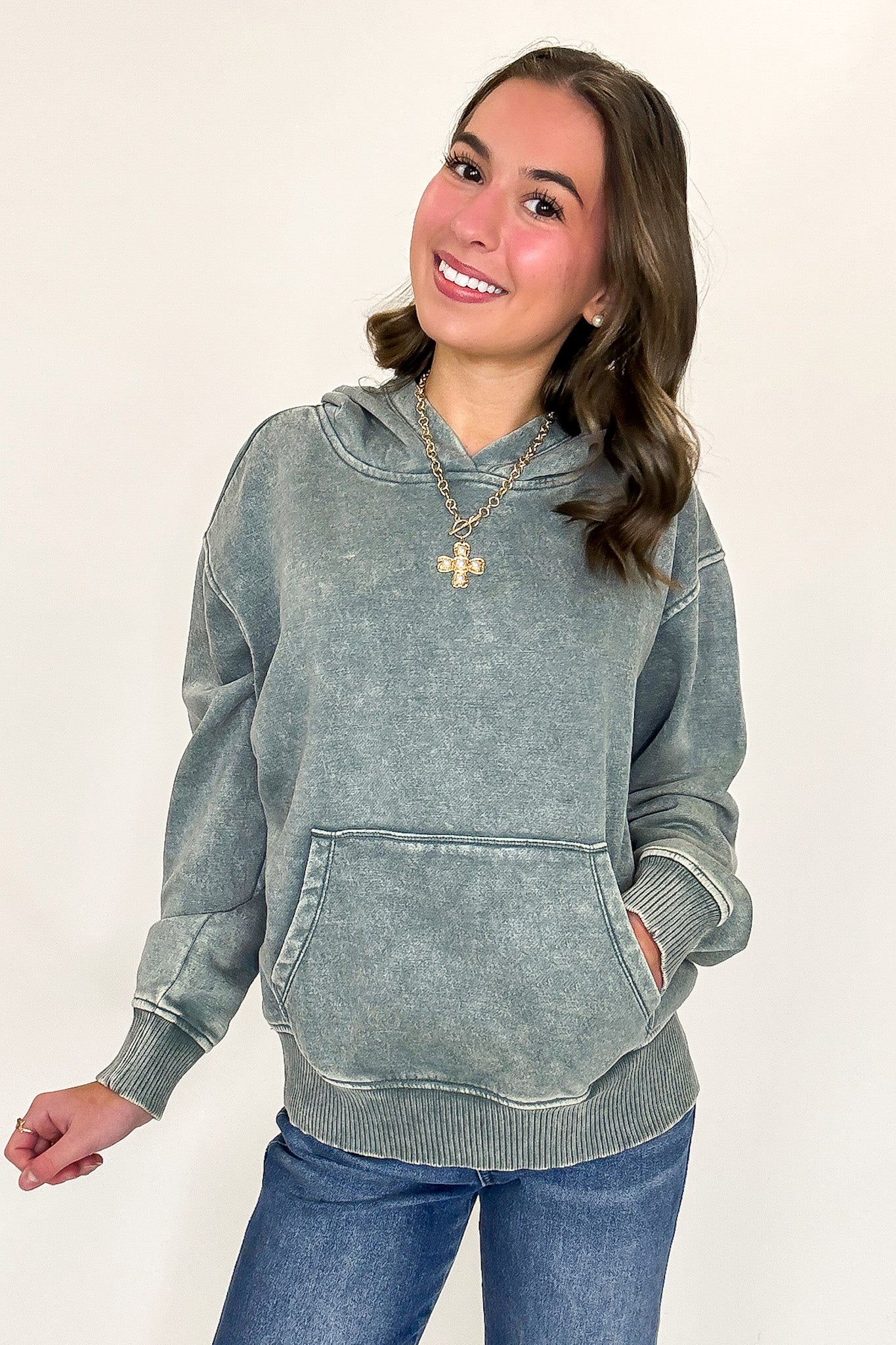 Vintage Wash Hooded Sweatshirt