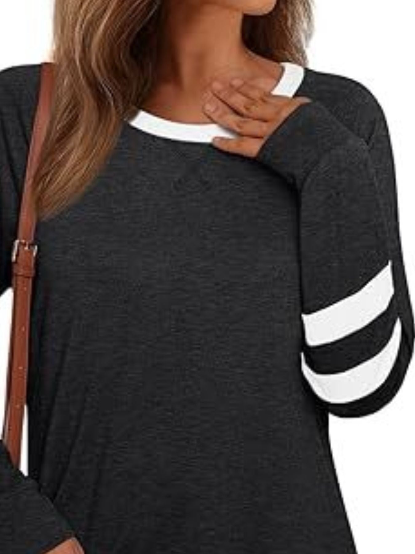 Casual Striped Round Neck T-Shirt