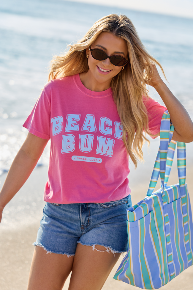Beach Bum Pink Graphic Tee