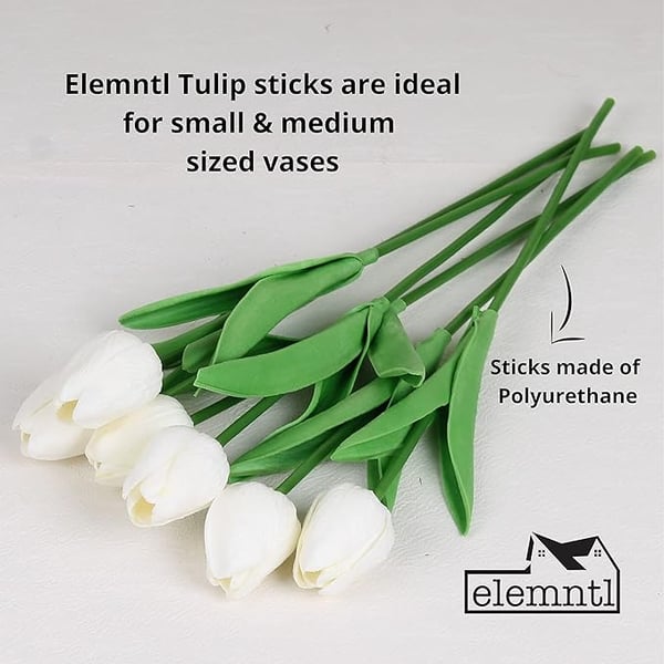 UV Resistant Lifelike Artificial Tulips Flowers