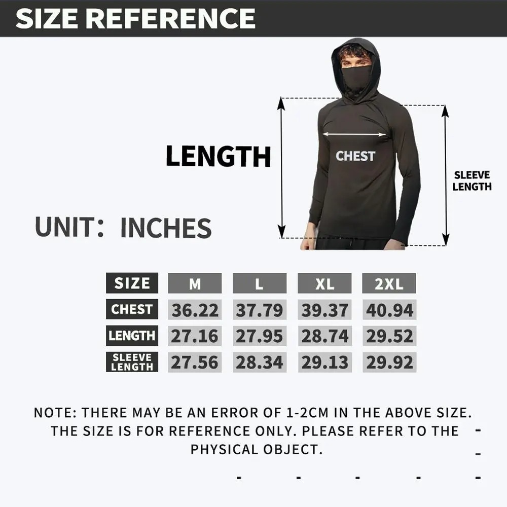 Men's Casual Hoodie Pullovers Slim Fit Long Sleeve Lightweight UPF 50+ Sun Protection