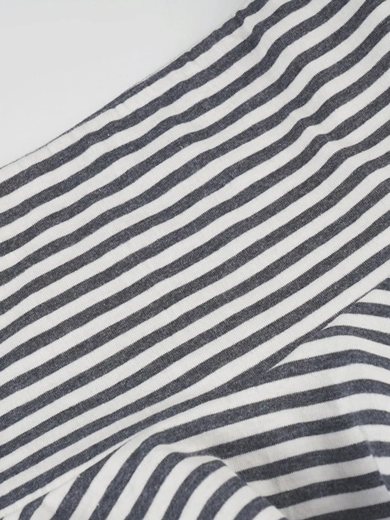 Striped Asymmetrical Hem Mini Skirt