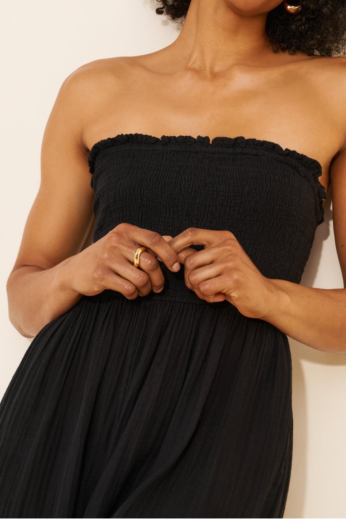 Strapless Gauze Jumpsuit