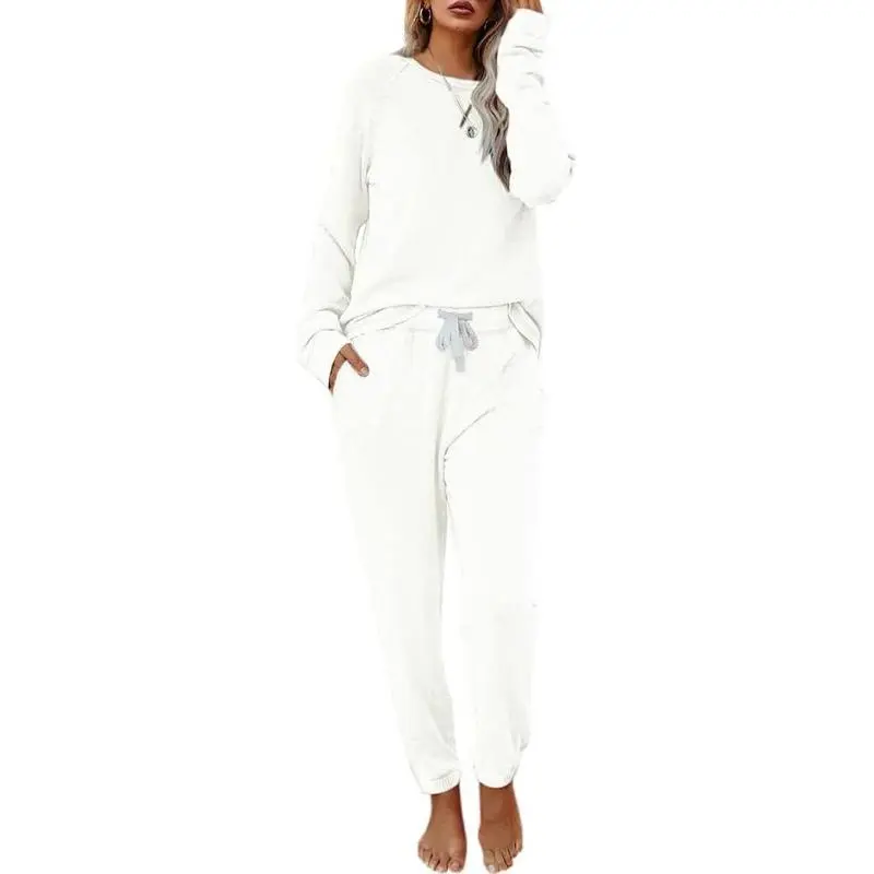 Women's Solid Sweatsuit Set 2 Piece