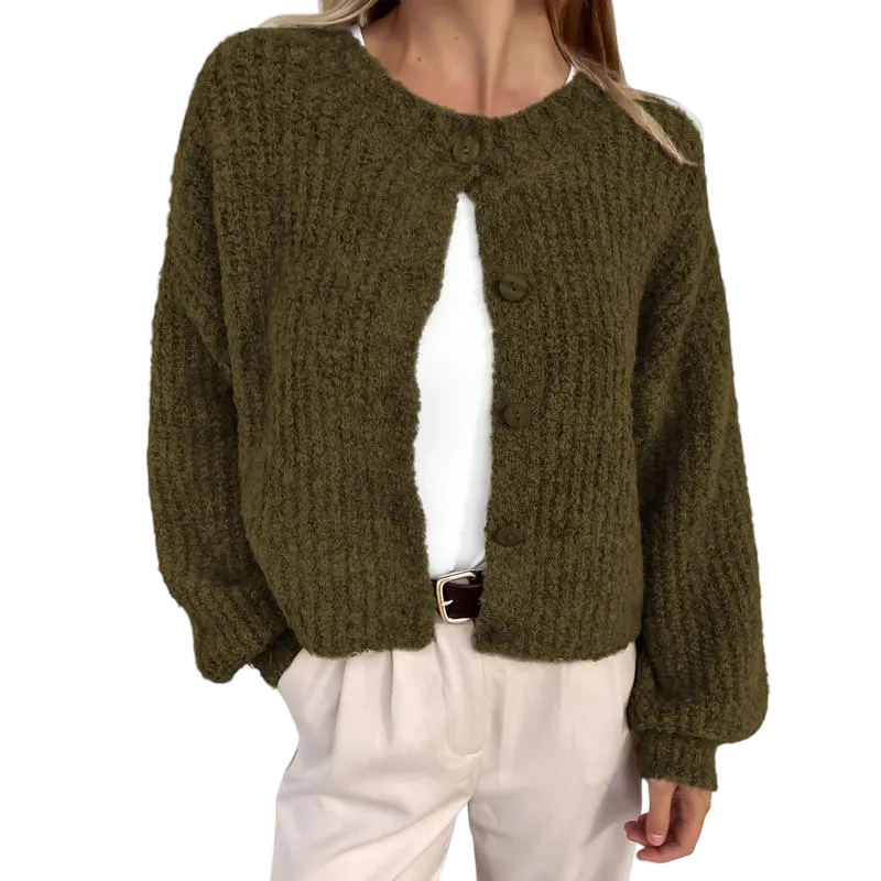 Women's Chunky Knit Fall Cardigan Winter Long Sleeve Button Down