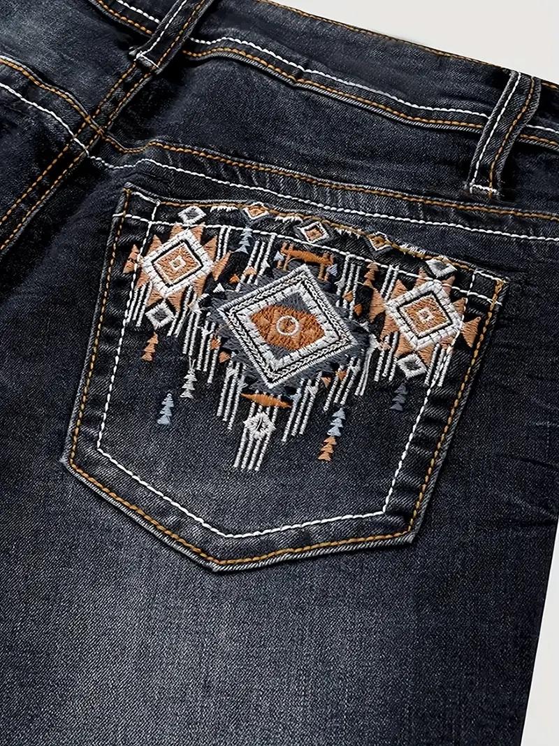 Women Wash Pocket Printed Casual Jeans