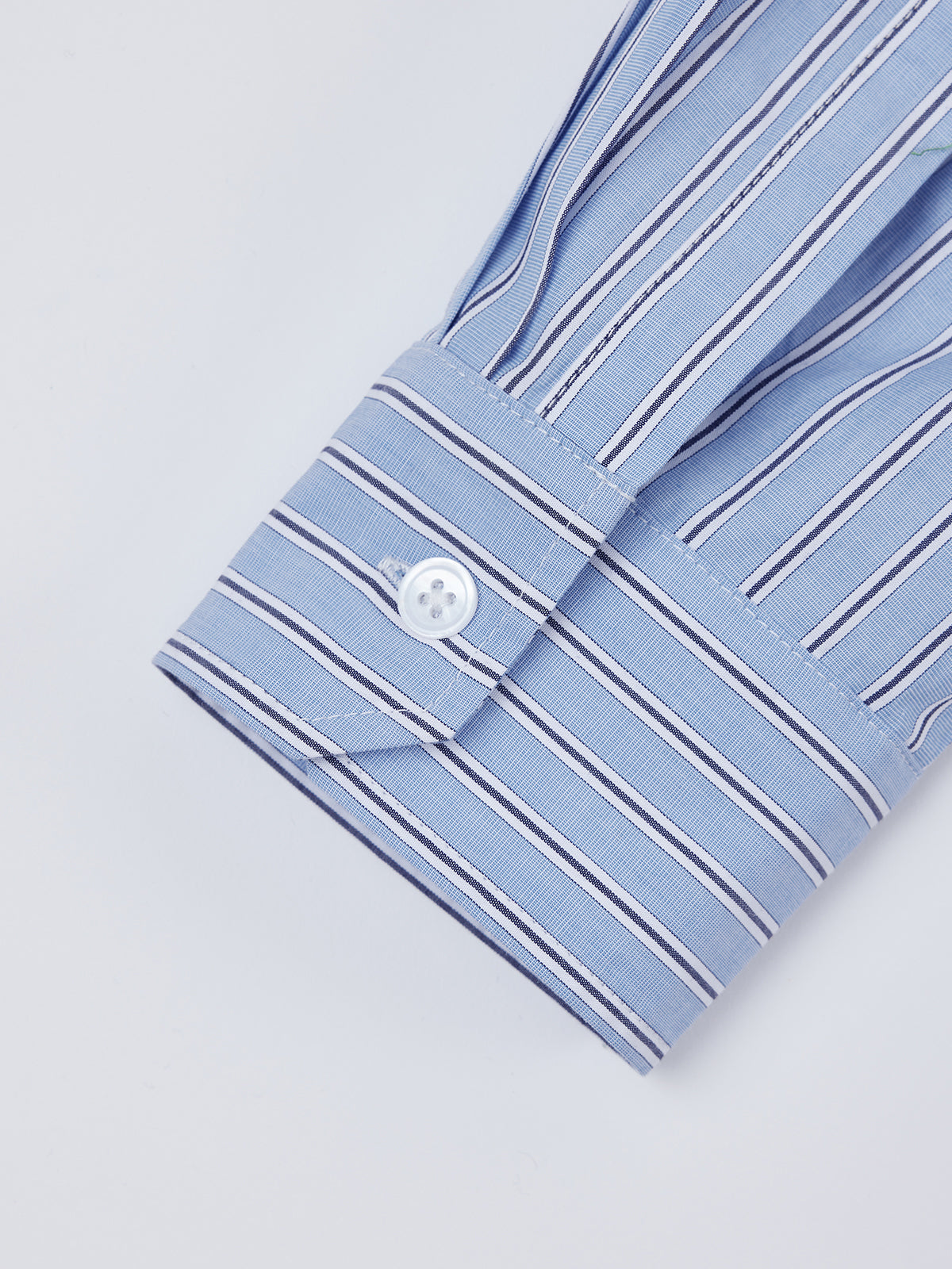 ASOBIO Blue Striped Long-Sleeve Shirt