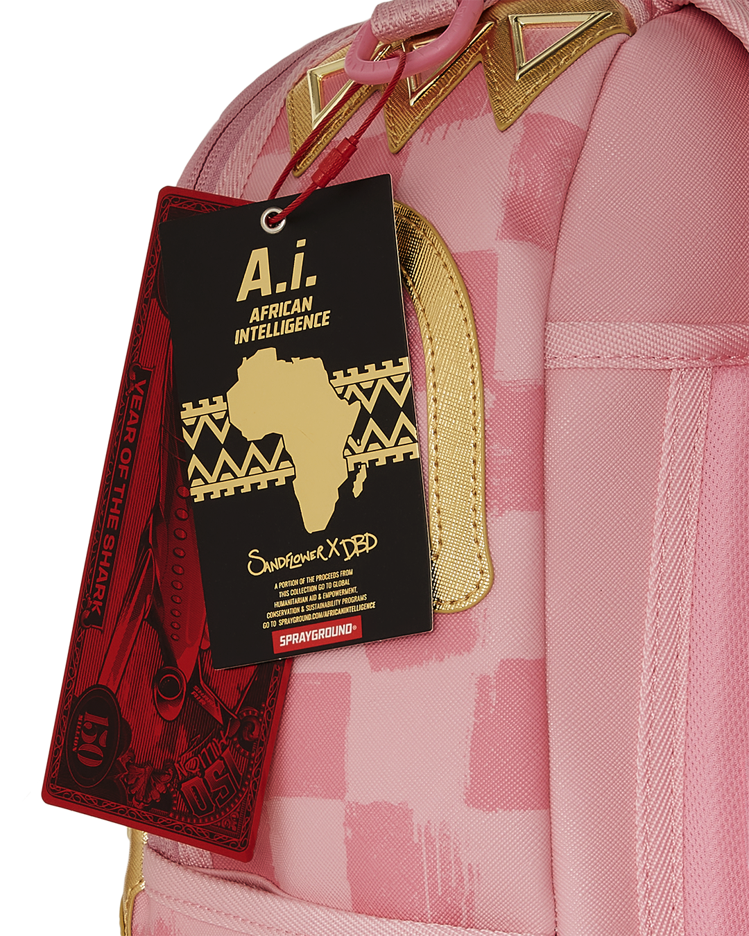 A.I. AFRICAN INTELLIGENCE MESSAGE FROM THE FUTURE BACKPACK - SANDFLOWER COLLAB